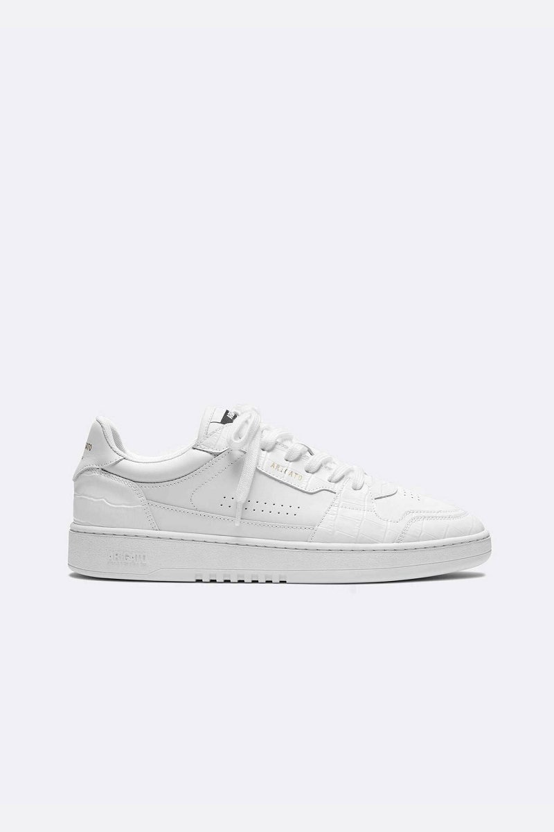 Basket Axel Arigato DICE LO CROC Blanche Blanche Homme | PCU-53665925